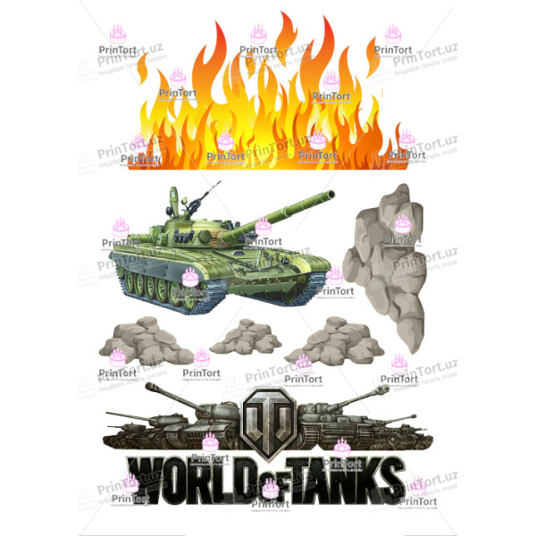 Торт World Of Tanks · купить с доставкой в sweettofit.ru